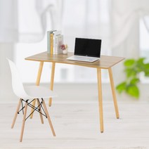 재택근무용 심플한 거실용 컴퓨터 1인가구 책상 70x40, 올화이트