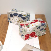 유노야 플라워가든 린넨 티슈커버, 단품