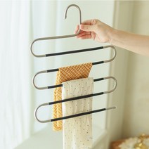 스테인레스 미끄럼 방지 5단 바지걸이 3개세트, 블랙 3개세트, 3개