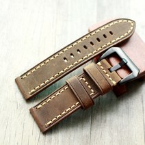 오메가 시계줄 스트랩 호환 20 22 23 24 26 mm top upscale man 레트로 수제 이탈리아 소가죽 pam 111 밴드 유니버설 팔찌