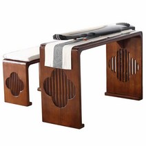 가야금거치대 가야금받침대 전통 공연 거문고거치대, 우아한 격자창 세트 피아노 테이블 피아노 벤치