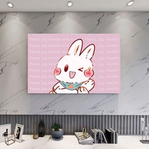 명화 티비 TV 덮개 가리개 인치 종류별 모니터 북유럽 먼지 커버 범용 예쁜19 42 55 65 70 액자 풍경 HA3, 37인치 토끼