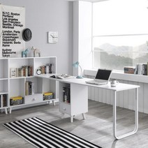 폭좁은 긴테이블 책장세트 사무실 상담 숙소 책장diy 게스트하우스 미니 파티션, 아카시아