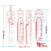 패션 의류 작업지시서 도식화 양식 공장 생산지시서 노트패드 눈금자, AA 풀패키지