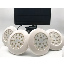 방수 장식용 LED 태양열 충전 풀 조명 오목한 수지 RGB 멀티 컬러 2 년 보증 ABS PC 자외선 방지 소, 01 RGB_01 4x7W, 01 RGB
