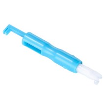 자동 바늘 스레더 경량 가정용 바느질 바늘 교환기 재봉틀 스티치 삽입 도구, 7.5x1cm, 플라스틱, 푸른