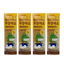 [홍스타] 페리오 엄마 치약이 투명해요 80g x 4개 핑크퐁 아동치약, 엄마치약이투명해요 스텝2 x 4개