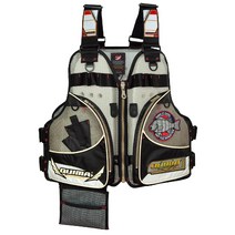 퀴마 돌돔 전용 메시 플로팅 베스트 웨빙형 JW-SJ3011T, 블랙