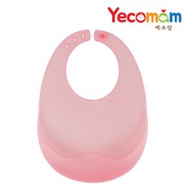 예꼬맘 젤리 실리콘 턱받이, 예꼬맘턱받이[라이트레드]