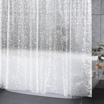 욕실칸막이 욕조 화장실 3D반투명스몰스톤 샤워커튼 비닐가림막, 3D반투명스몰스톤 180x180