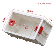 전기판넬전기세 118 스위치 상자 벽 마운트 직사각형 편리한 전기 장착 상자 비밀 숨김 도관 pc 난연 재료 1234 방법, 1 또는 2 방법 상자