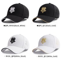 엠쿰 캐주얼 스포츠캡 골프모자 패션모자, 화이트_골드