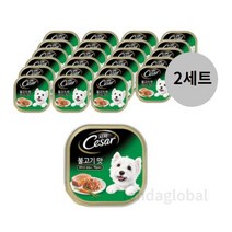 시저 반려견 주식캔 불고기 맛 100g 24캔 2세트