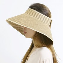 동대문모자 밀짚 자외선 햇빛차단 무지 돌돌이썬캡