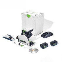 전기 벌목 조경 목공 톱 FESTOOL-충전식 전기 원형톱 TSC 55 KEB 무선 트랙 톱 목공 먼지 없는 커팅 도구, [02] TSC 55 KEB Set, 02 TSC 55 KEB Set