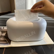 북유럽 마카롱 티슈 상자 냅킨 휴지 케이스, 1, 하얀색