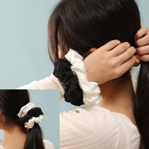 주름 곱창밴드 2p 블랙 아이보리 철머리띠 남자머리띠 명품머리띠 남자헤어밴드 단발머리띠 티아라 머리띠브랜