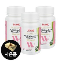하이웰 멀티비타민미네랄 종합영양제 여성멀티비타민 포우먼 180식물성캡슐