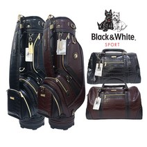 블랙앤화이트 BWZGK5CP 캐디백세트 남성용, 다크브라운