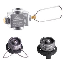 이소가스 부탄가스 변환 어댑터 가스 스토브 절약 부탄 캠핑 리필 컨버터 배낭 하이킹, 세트8