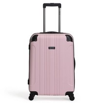 Kenneth Cole 리액션 아웃오브 바운즈 러기지 콜렉션 라이트웨이트 듀러블 하드사이드 4휠 스피너 트래블 수트케이스 백 블러시 24인치 체크