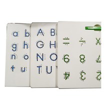 magnetic tablet drawing board pad toy bead magnet stylus pen 26 alphabet numbers 쓰기 메모 보드 학습 교육 아이 장, 단면 3pcs