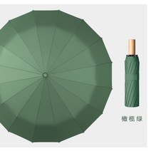 우산꽂이 심플 우산정리대 거치대 대용량 대형 스탠드 우산 바람막이 강한 16 갈비 손잡이 나무 수동 캠, 한개옵션1, 02 Dark Green