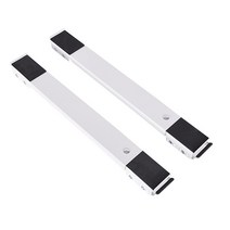 조절 가능한 세탁기 스탠드 베이스 텔레스코픽 가구 돌리 스탠드 냉장고 건조기베이스 이동식 다리, 01 White