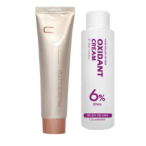 에비뉴쉬에뜨 앱솔루트 컬러링 크림 염색제 120g + 산화제 100ml, 자연은회색, 8세트