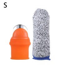 한국관리기 미니관리 콤바인실리콘 엄지 손가락 커터 가드 절단 방지 슬리브 식물 과일 야채 수확 칼 콩, 01 2PCS-S