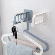 만능 틈새 옷걸이 빈틈 활용 공간 좁은 벽걸이, 그레이