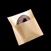 ㄷ형 크라프트 도너츠 종이봉투 15cmX16cm 500매