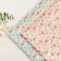 소폭 면20수 본염 면원단 평직원단 퓨어리버티 2종, 민트