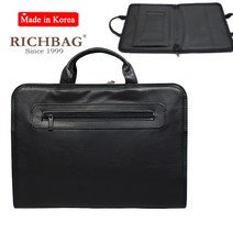 리치컬렉션 3면지퍼 가죽 서류가방 서류케이스 손잡이 접서류가방 포트폴리오백[2004]