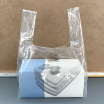 [소행섬] 무지 PE 비닐 쇼핑백 U형 (테이크아웃 매장비닐쇼핑백 상자쇼핑백 답례품 선물포장), U35, 100개