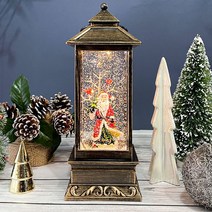 크리스마스 장식 소품 선물 LED 오토 워터볼 오르골, 산타