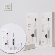 생활백서 전동 음파 진동 칫솔(패키지 본체1EA+칫솔1EA+혀클리너1EA)자동 무선, 전동치솔 핑크