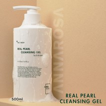 안나로자 리얼 펄 클렌징젤 500ml 약산성 천연진주가루 바디워시겸용, 1개