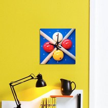 [천삼백케이] [꾸밈] pc425-당구장(사각형)인테리어벽시계, 이미지1