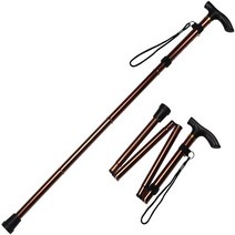 지팡이의자 휴대용 효도 노인 남성 여성 위한 접 수 있는 편안한 손잡이가 있는 접이식 조정 가능한 트레킹 폴, 커피