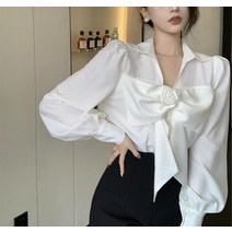 김비서블라우스 곱창 벌룬 왕리본 봄 여름 블라우스 4 5 월 결혼식 하객룩