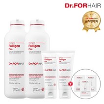 닥터포헤어 폴리젠 플러스 탈모샴푸 500mlx2ea+70mlx2ea+파우치 3ea 샴푸, 1세트