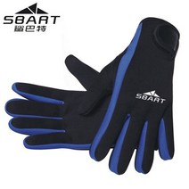 sbart 2mm 네오프렌 스쿠버 다이빙 장갑 스노클링 장비 anti scratch keep warm wetsuit material 겨울 수영 스피어 낚시, 푸른, s, 협력사