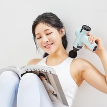 닥터웰 민티 드릴건 마사지건 안마기 마사지기 DR-2202 (민트) (파우치 포함), 단품