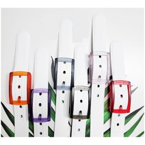이태리산 실리콘 골프벨트 화이트 골프벨트 (made in ITALY), 화이트(블랙 버클)