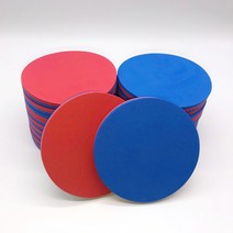 청홍 색판뒤집기 원형 12cm-20개입 유아체육