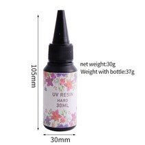레진아트 투명 자외선 하드 UV 수지 접착제 경화 에폭시 무해 햇빛 DIY 보석 도구 10g 20g 30g 60g, [03] 30g