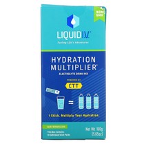 리퀴드아이브이 Hydratio 하이드라티오n Multiplier Electrolyte 전해질 이온 드링크 믹스 워터멜론 수박맛 10 개별팩 0.56 oz 16 g Each