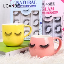 UCANBE 유캔비 내추럴 인조 속눈썹 12쌍 3D 소프트 볼륨 앤 컬, 02. 02호블루 자연