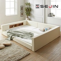 다이엔 가드 패밀리침대+파워본넬매트리스SS+SS, 초코브라운